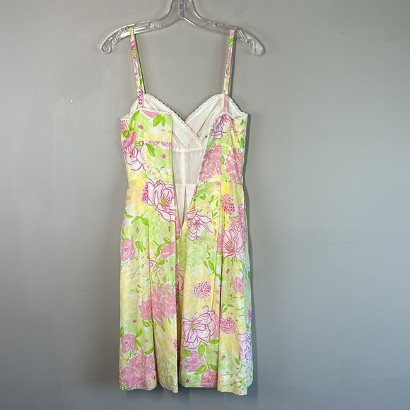 Lilly Pulitzer Billie Silk Cotton Floral Dress Size 4 - Picture 9 of 14